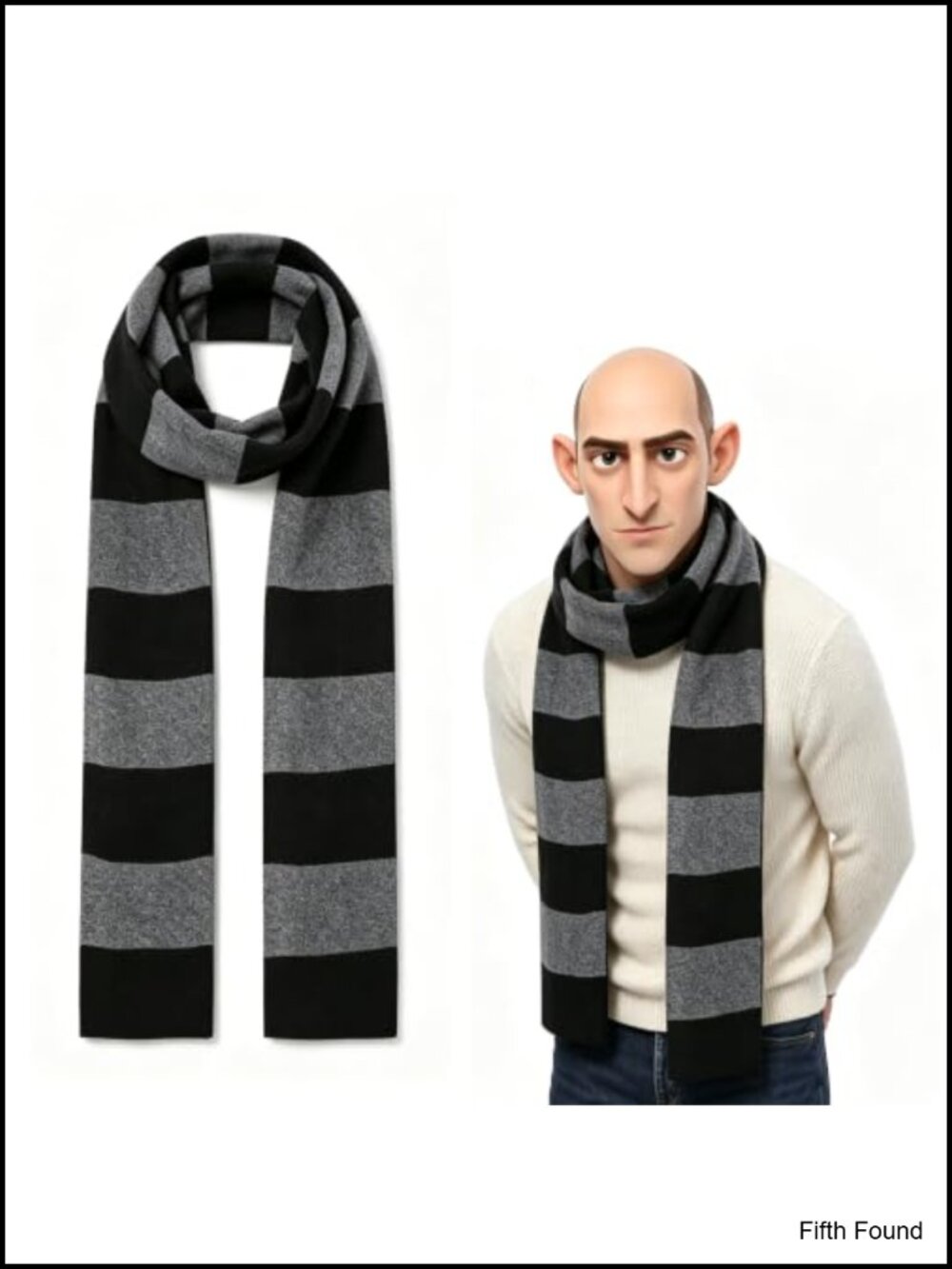 Ultra Soft Knit Striped Scarf Fall Winter Costume Accessory